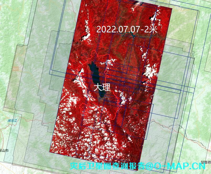 灾后卫星影像图查询报告