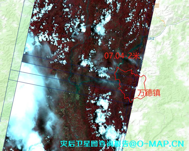 灾后卫星影像图查询报告