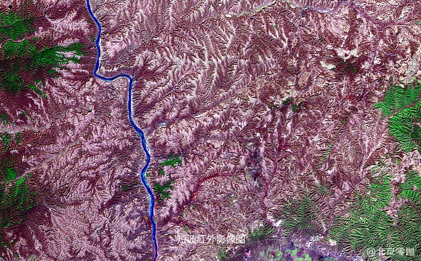 山西枣岭乡最新10米卫星影像及多光谱应用@北京亿景图