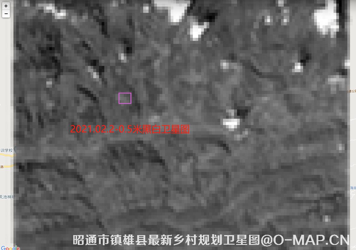 WorldView1卫星2021年拍摄的云南省昭通市镇雄县卫星图