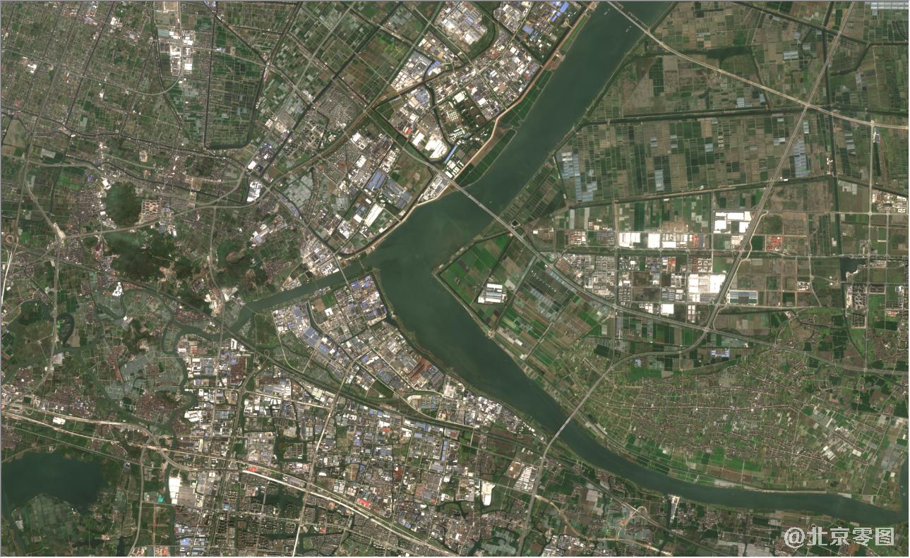 浙江省杭州市2021年3月份最新卫星影像图