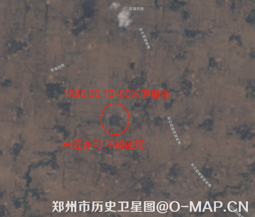 河南省郑州市高清历史卫星图