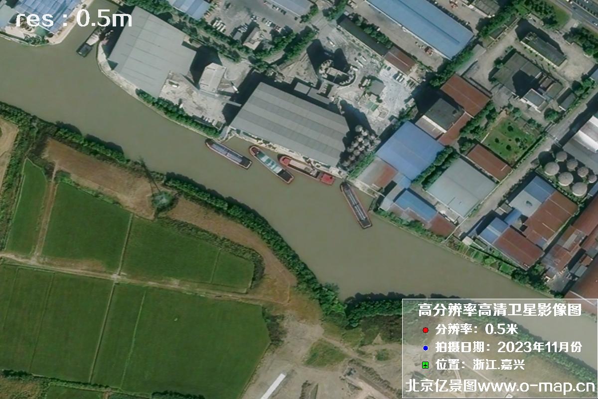 浙江省嘉兴市南湖区2023年11月份高清卫星影像图片