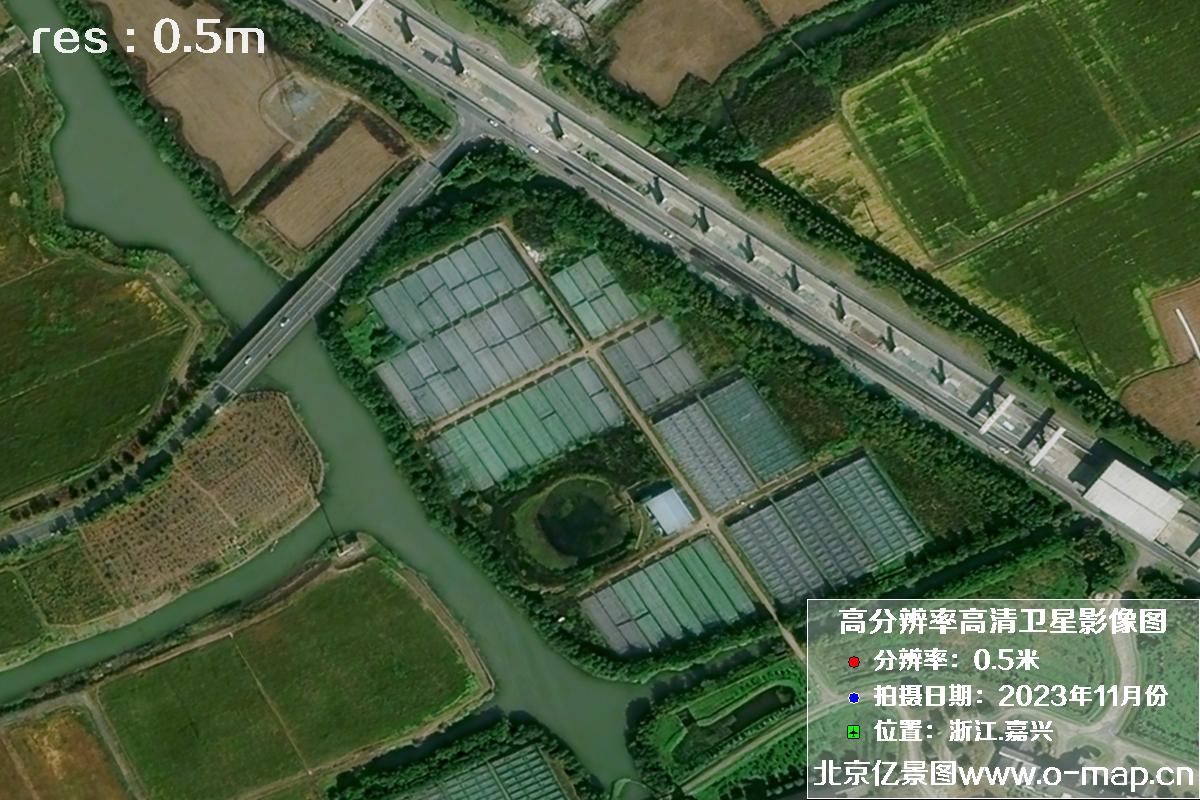 浙江省嘉兴市南湖区2023年11月份高清卫星影像图片