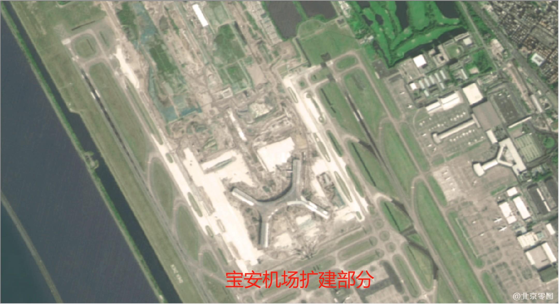 卫星影像图-保安机场正在扩建