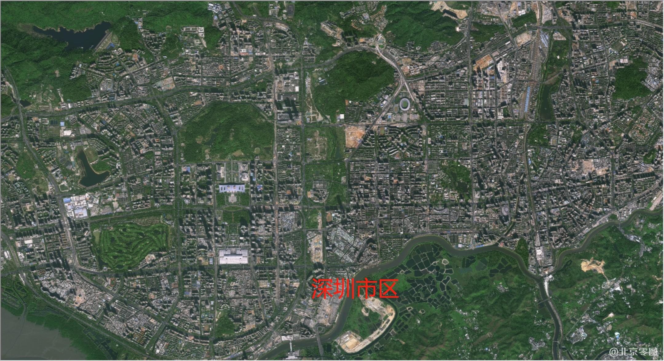 卫星影像图-深圳市卫星图