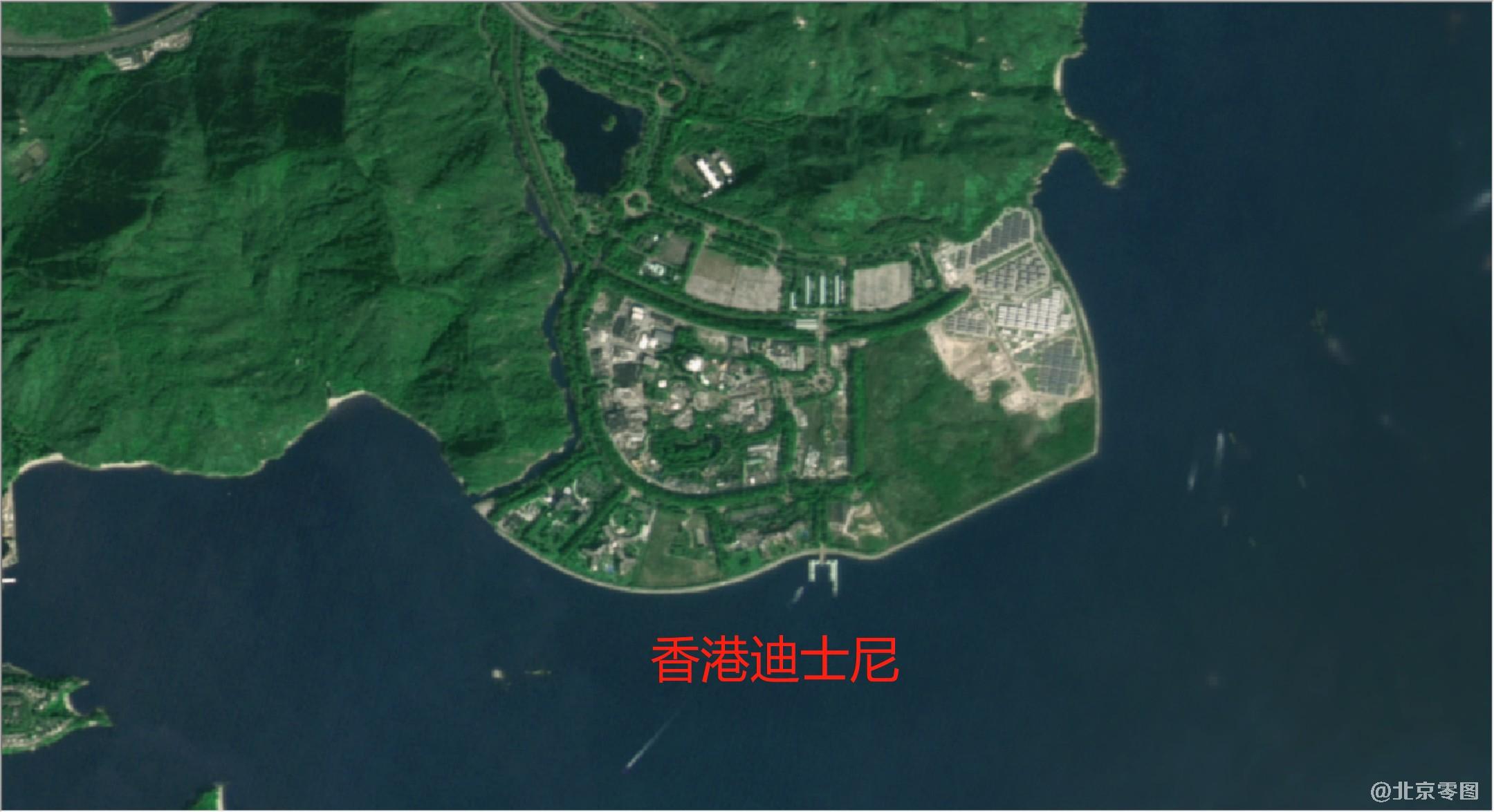 卫星影像图-香港迪士尼卫星图