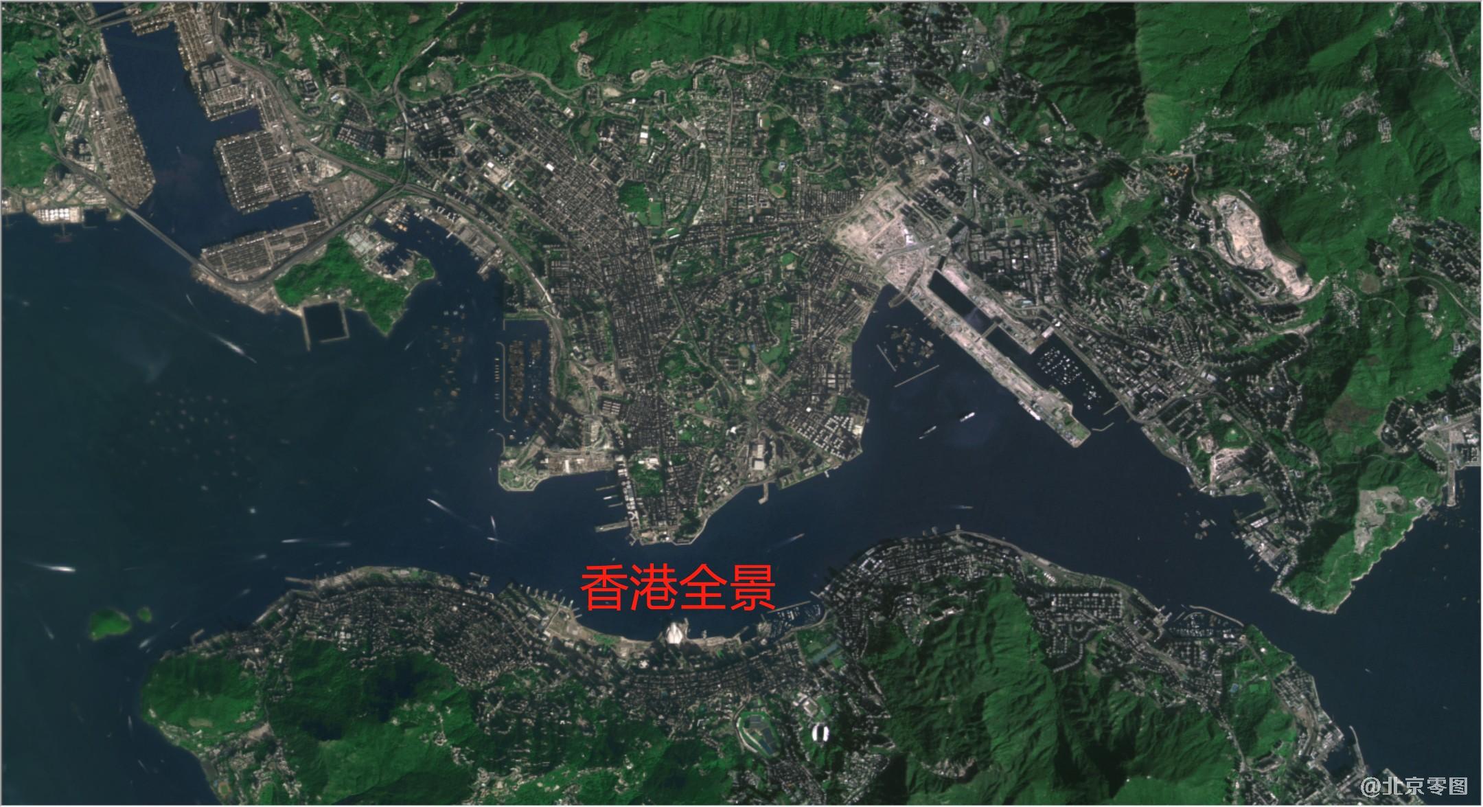 卫星影像图-香港全景卫星图