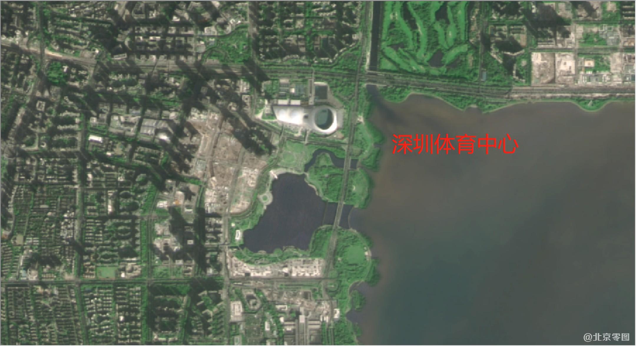 卫星影像图-深圳体育中心