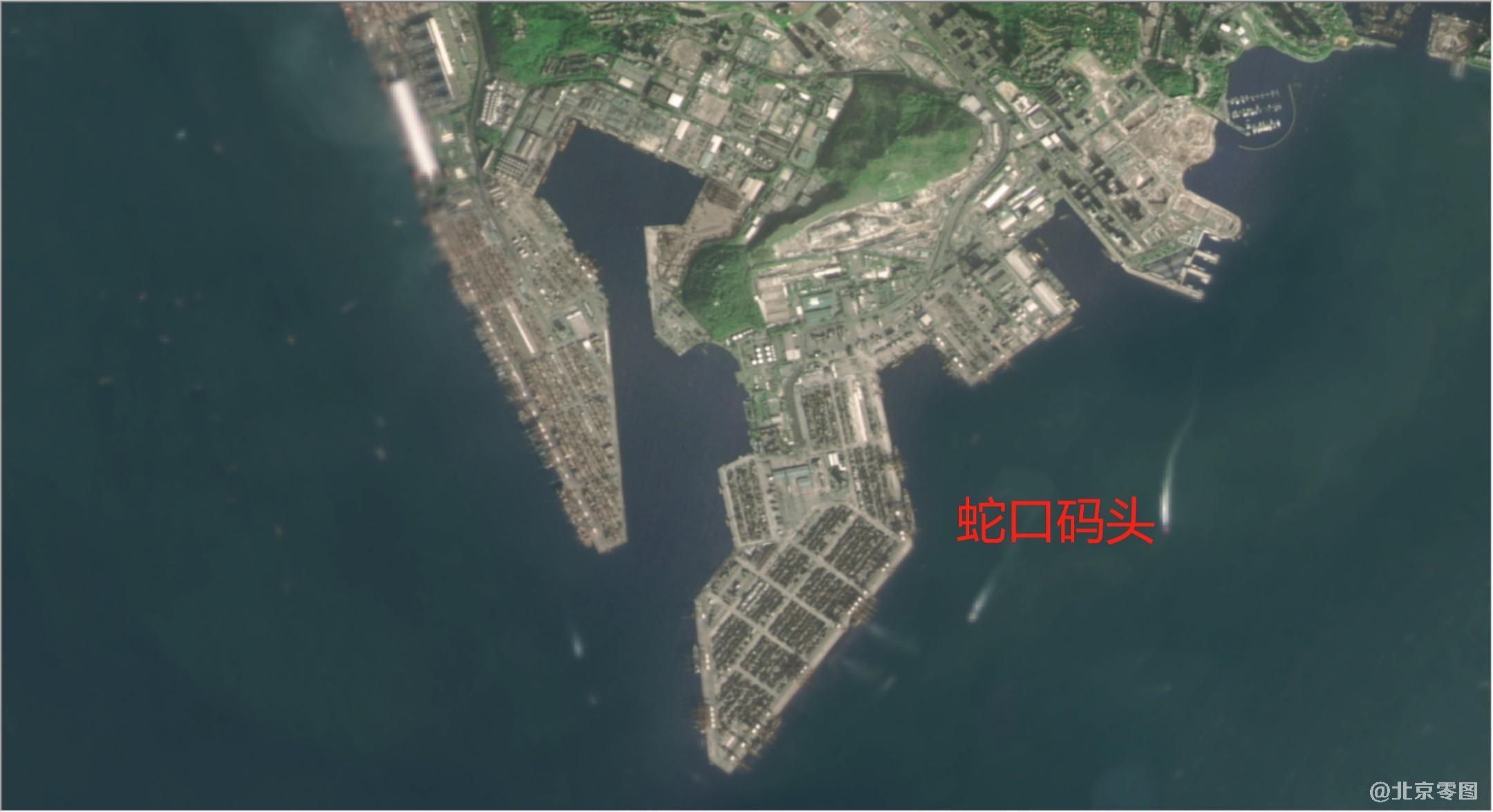 卫星影像图-深圳蛇口码头