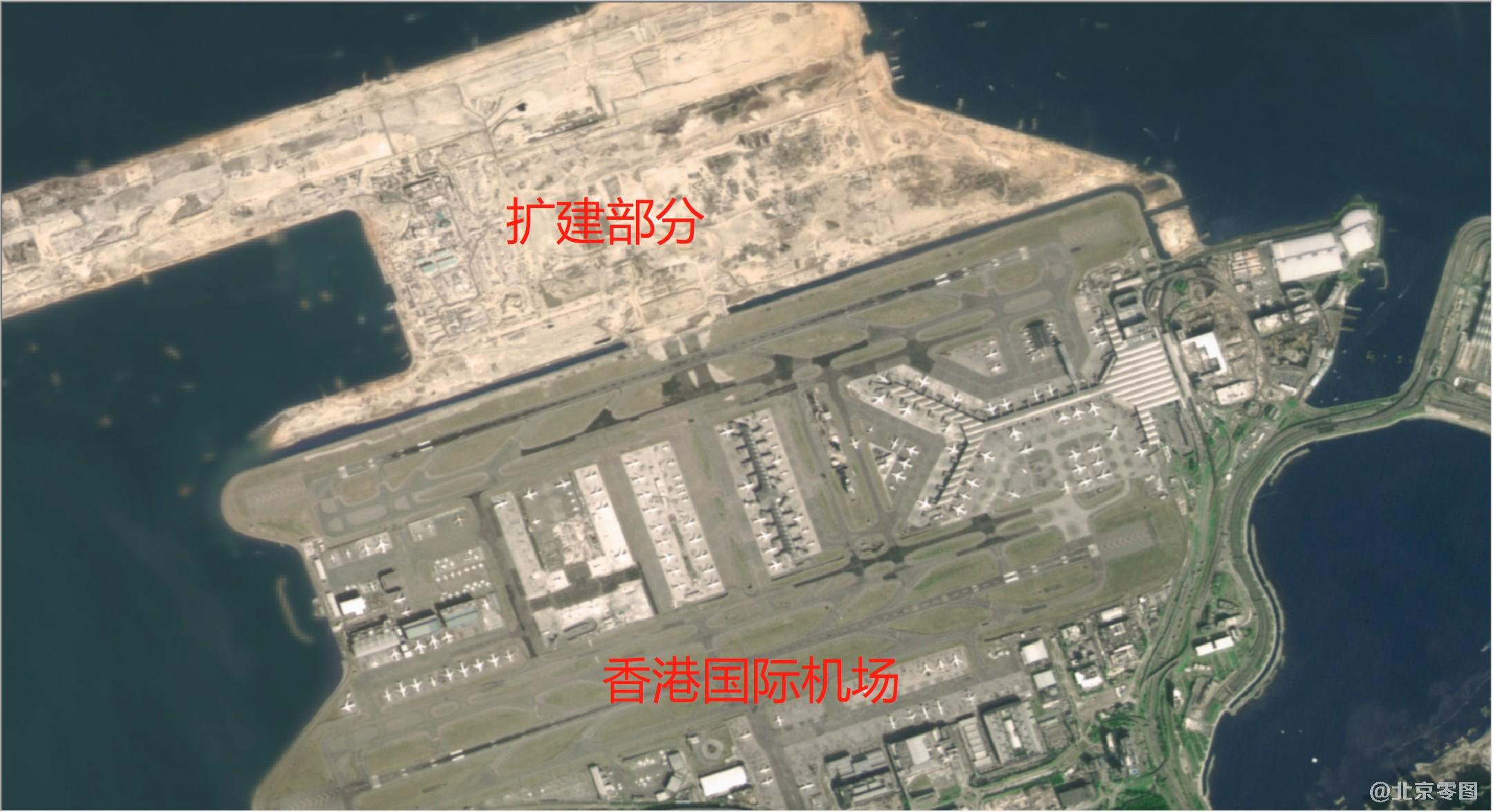 卫星影像图-香港国际机场