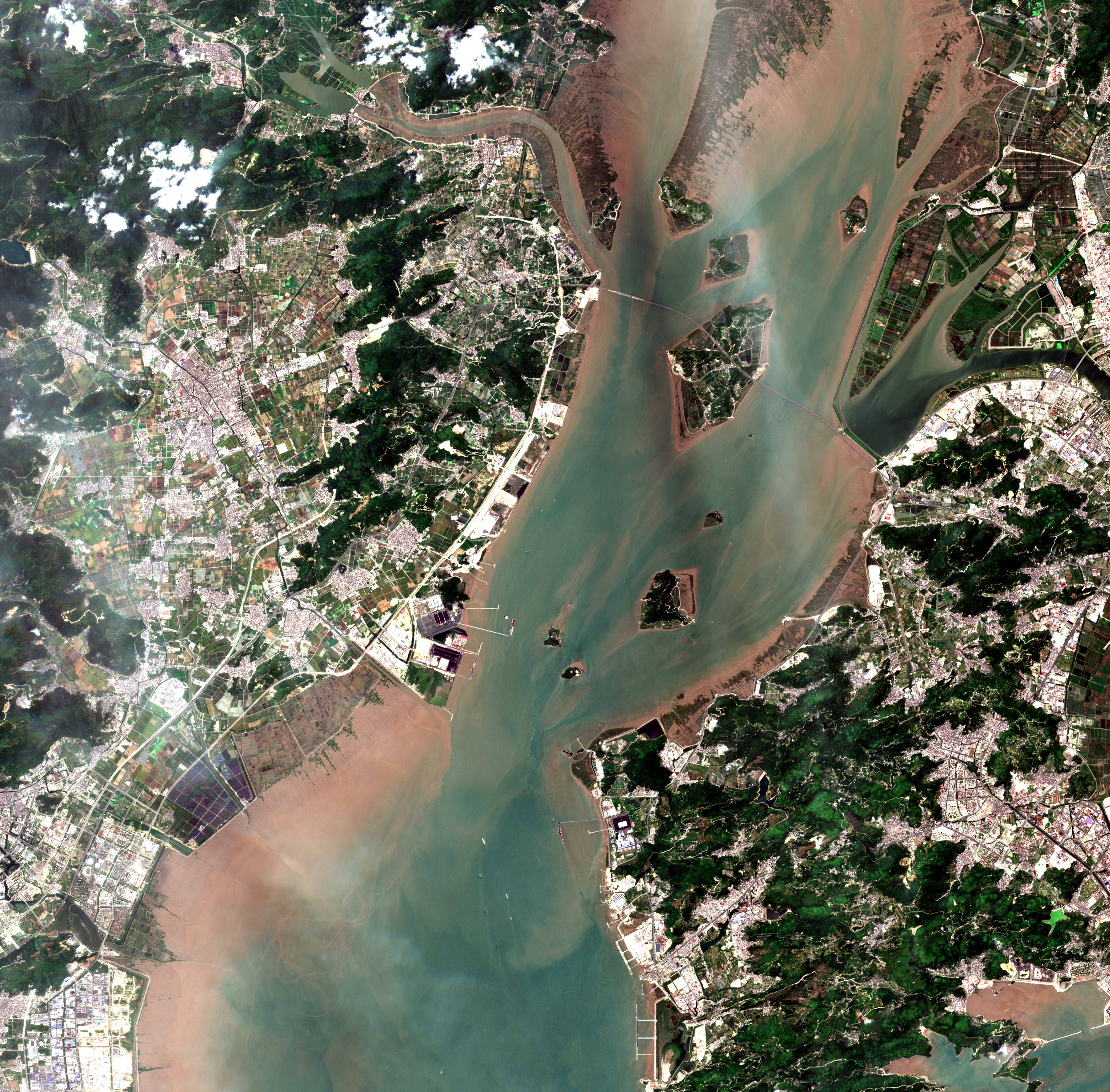 乐清市7月17日5米全景卫星图