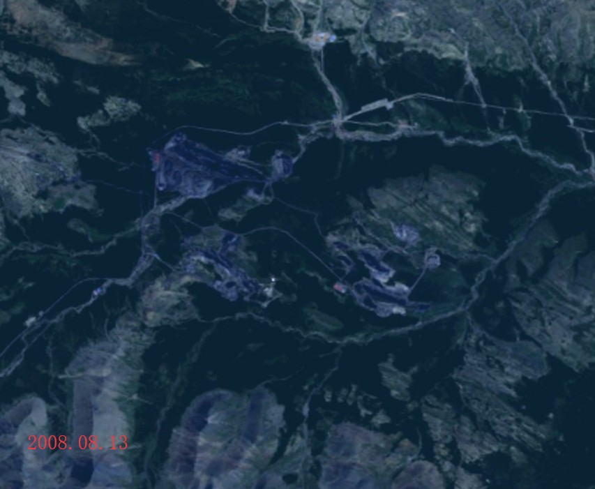 木里矿区2008.08.31卫星图