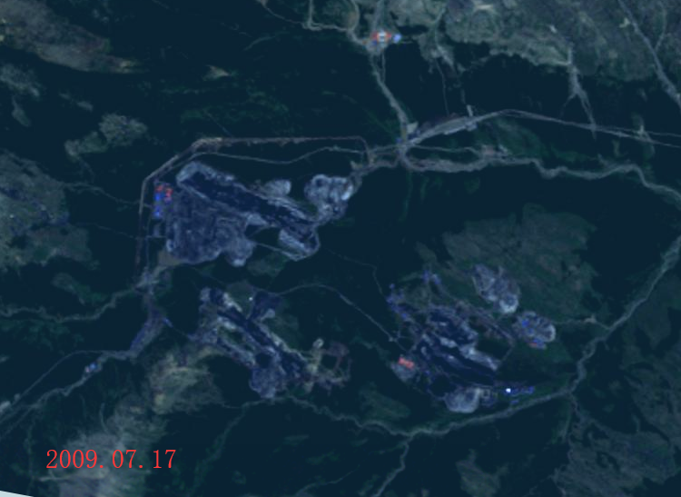 木里矿区2009.07.17卫星图