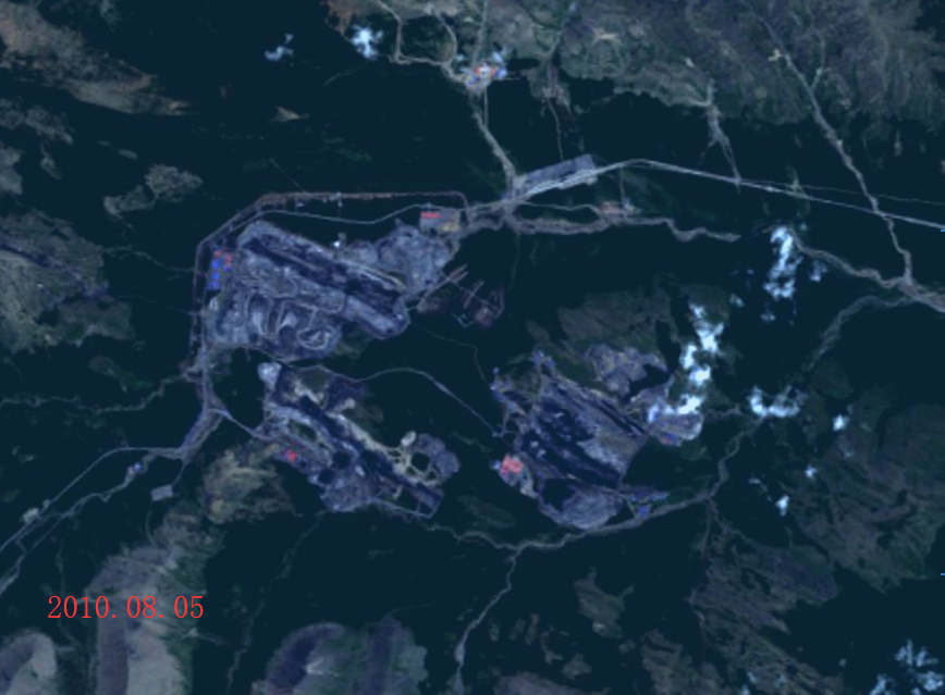 木里矿区2010.08.05卫星图