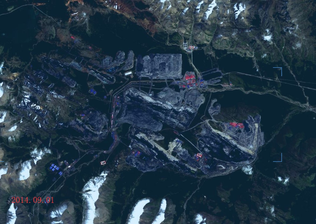 木里矿区2014.09.01卫星图