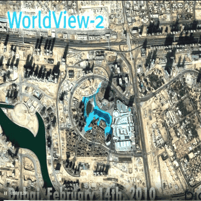 点击查看介绍 WorldView2卫星拍摄的迪拜塔卫星影像图