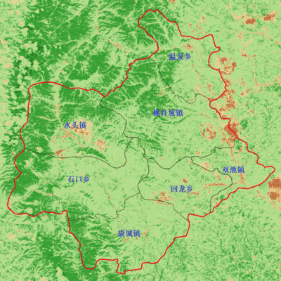 交口县2020年最新林业卫星遥感图