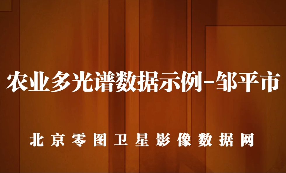 点击查看介绍 邹平县农业多光谱数据