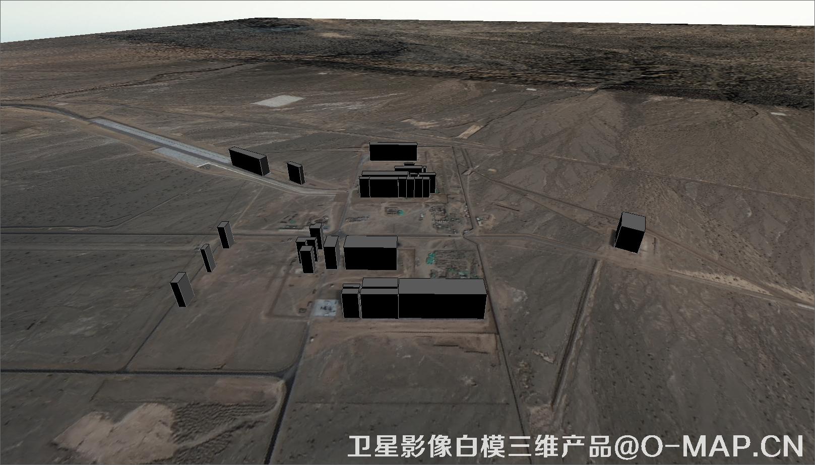 卫星影像DEM数据和建筑白模打造的三维效果