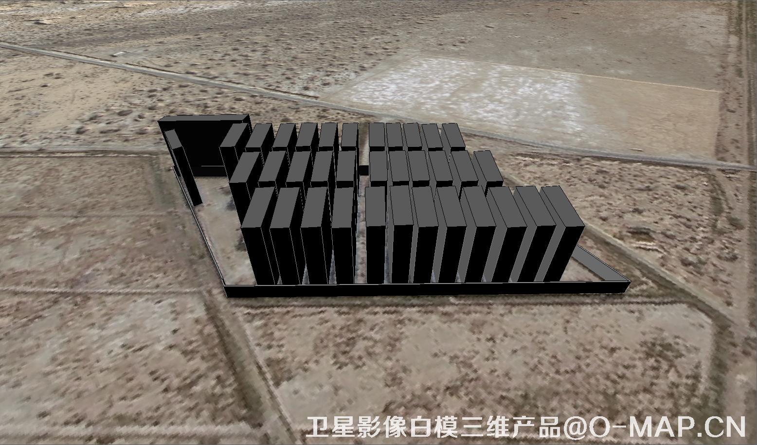 卫星影像DEM数据和建筑白模打造的三维效果