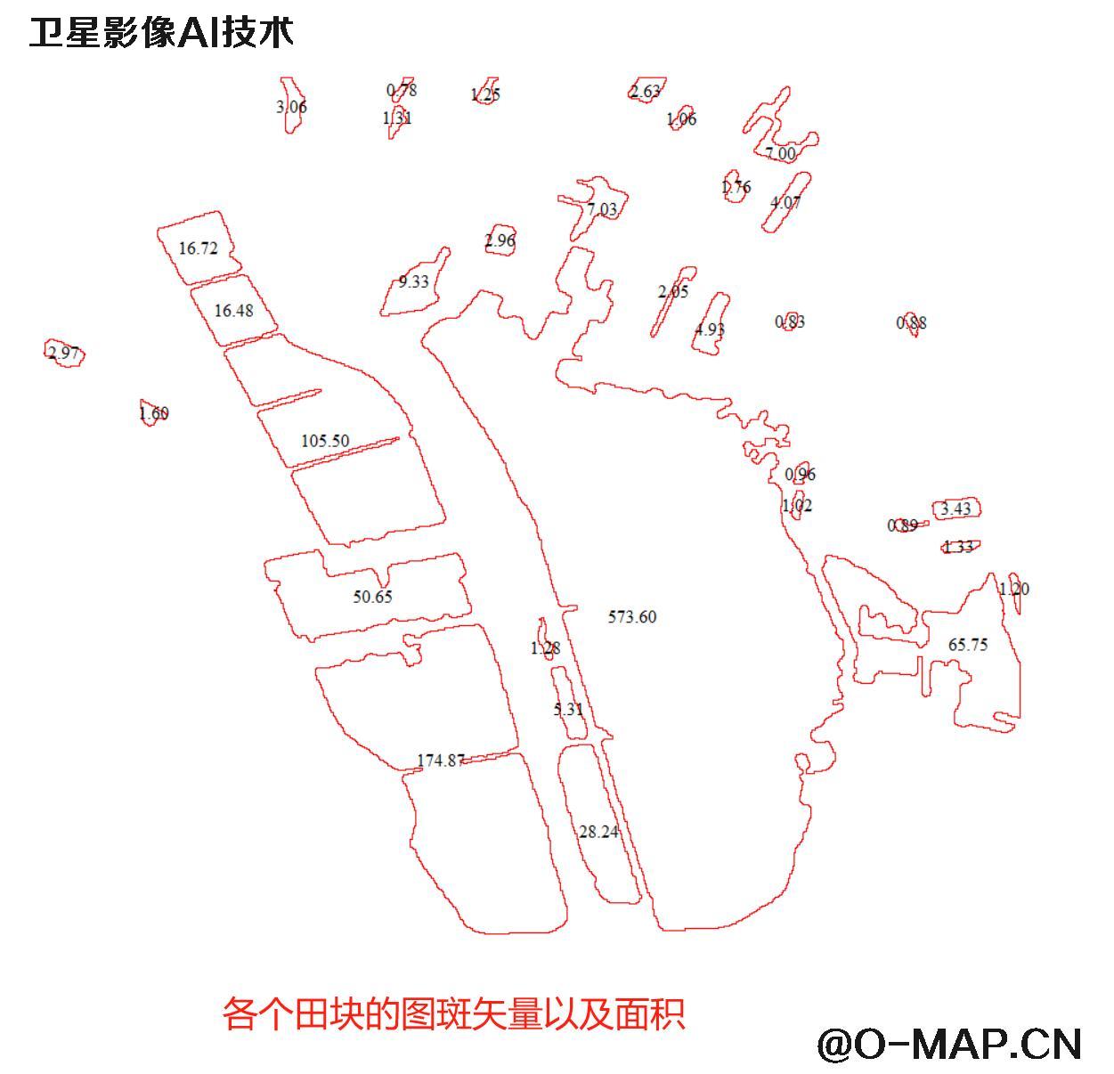 AI基于卫星影像提取水田地块分布图斑以及面积统计