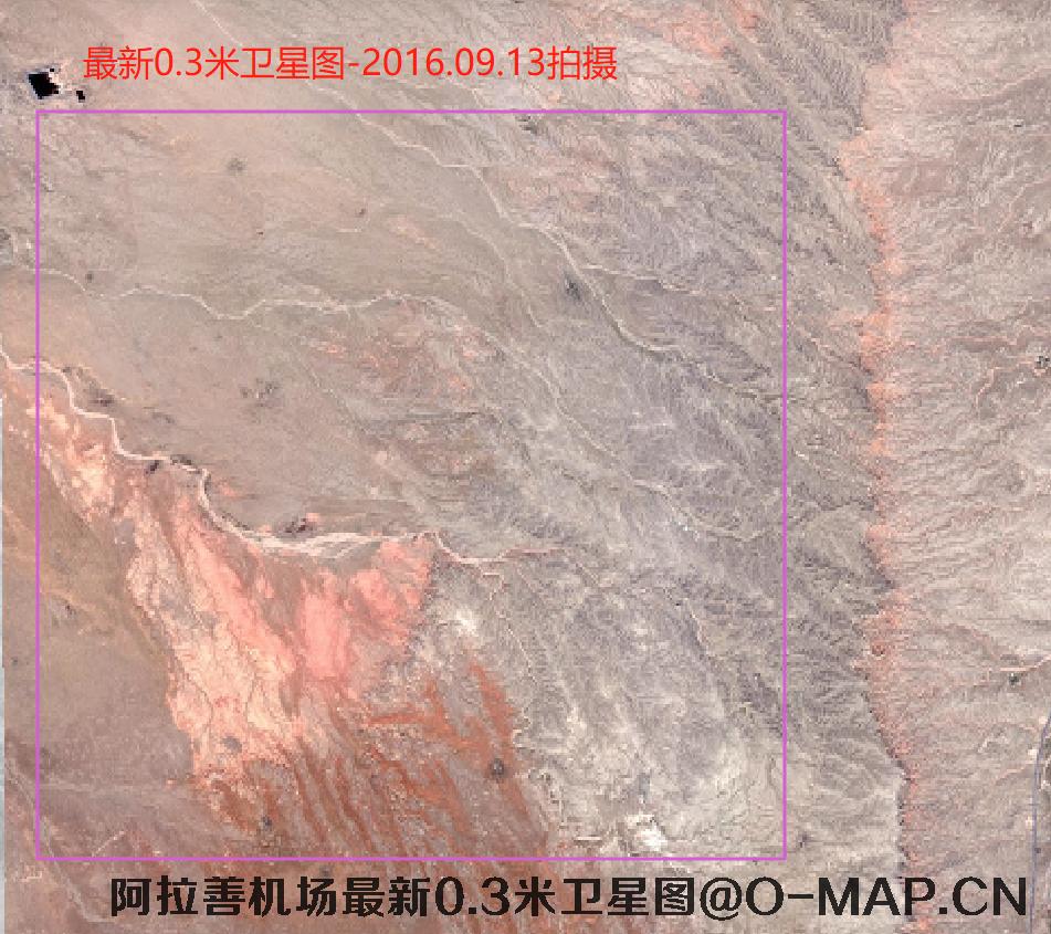 阿拉善机场2021年最新卫星图