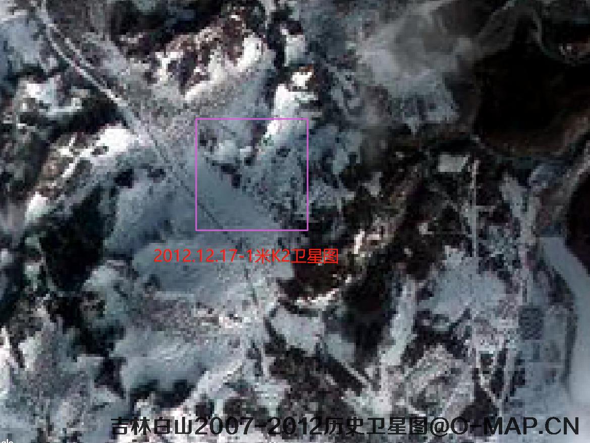 韩国Kompsat2卫星2012年拍摄的吉林省白山市历史卫星图