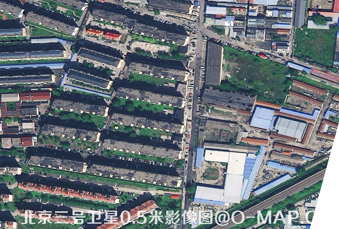 北京三号卫星拍摄的0.5米卫星地图