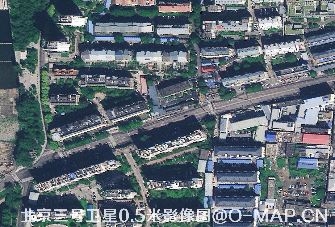 北京三号卫星拍摄的0.5米卫星地图