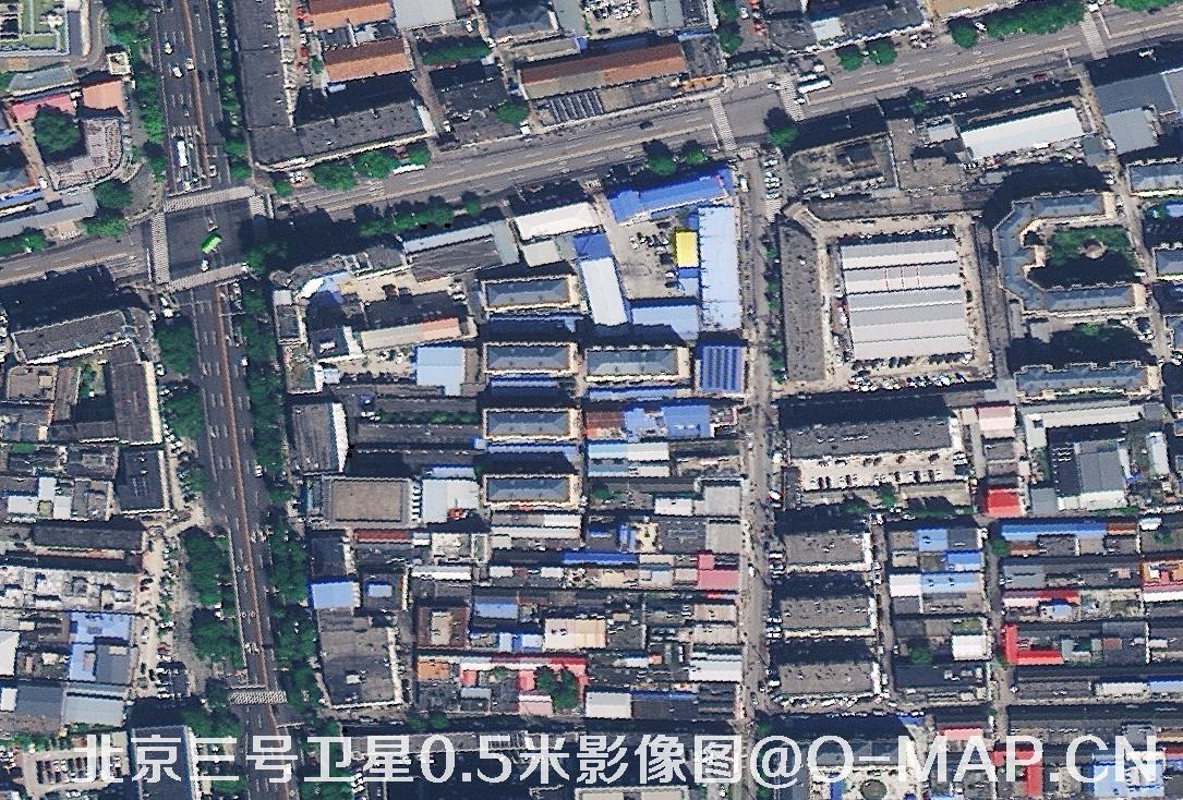 北京三号卫星拍摄的0.5米卫星地图