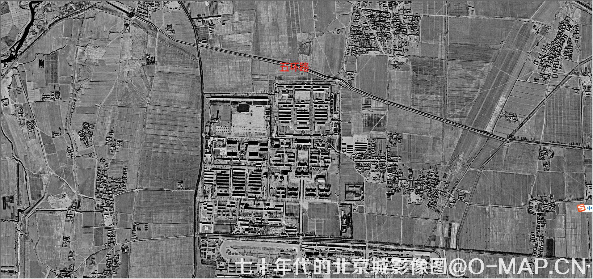 七十年代的北京市北五环路历史图片