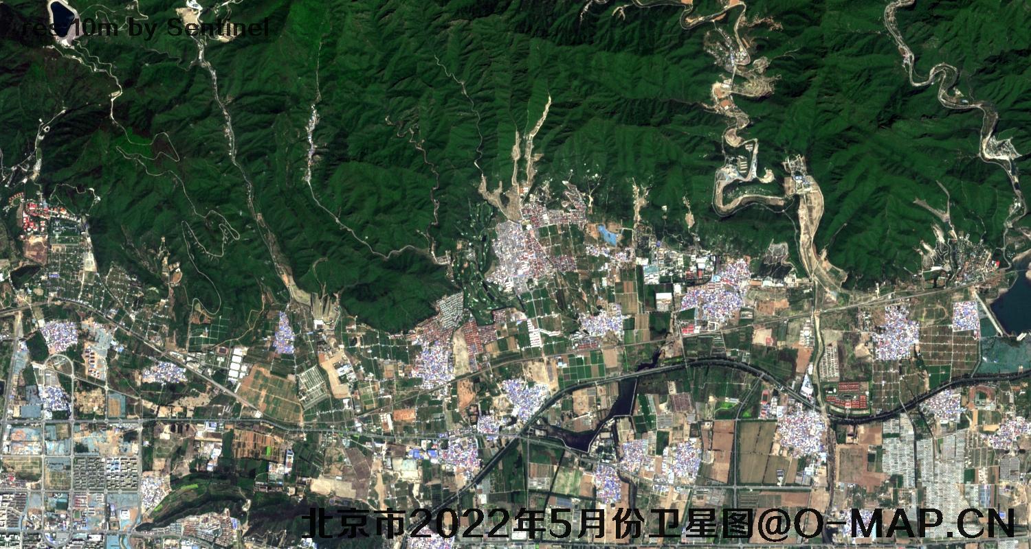 北京市2022年5月份最新卫星图