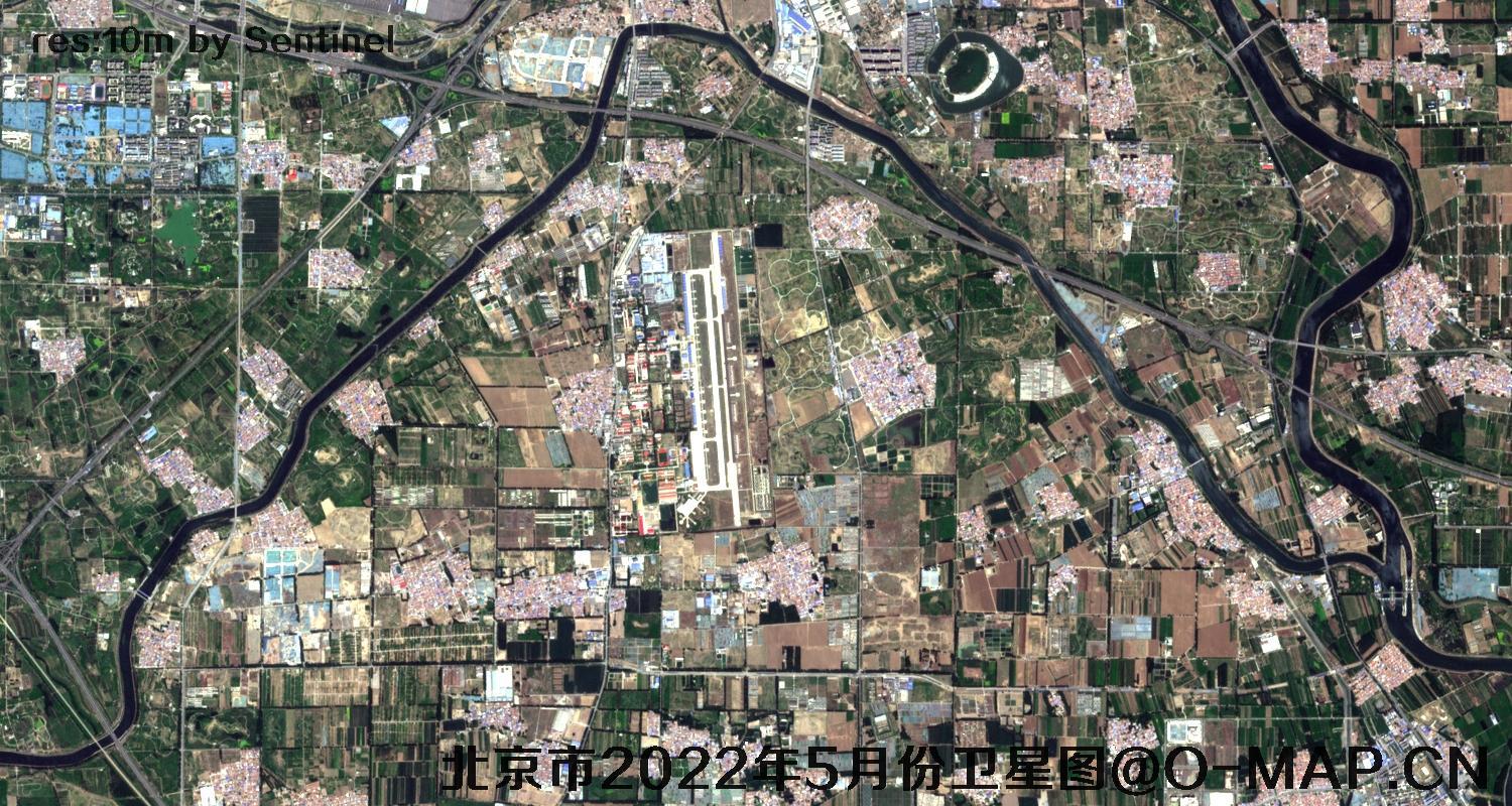 北京市2022年5月份最新卫星图