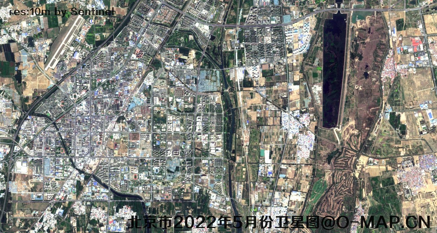 北京市2022年5月份最新卫星图