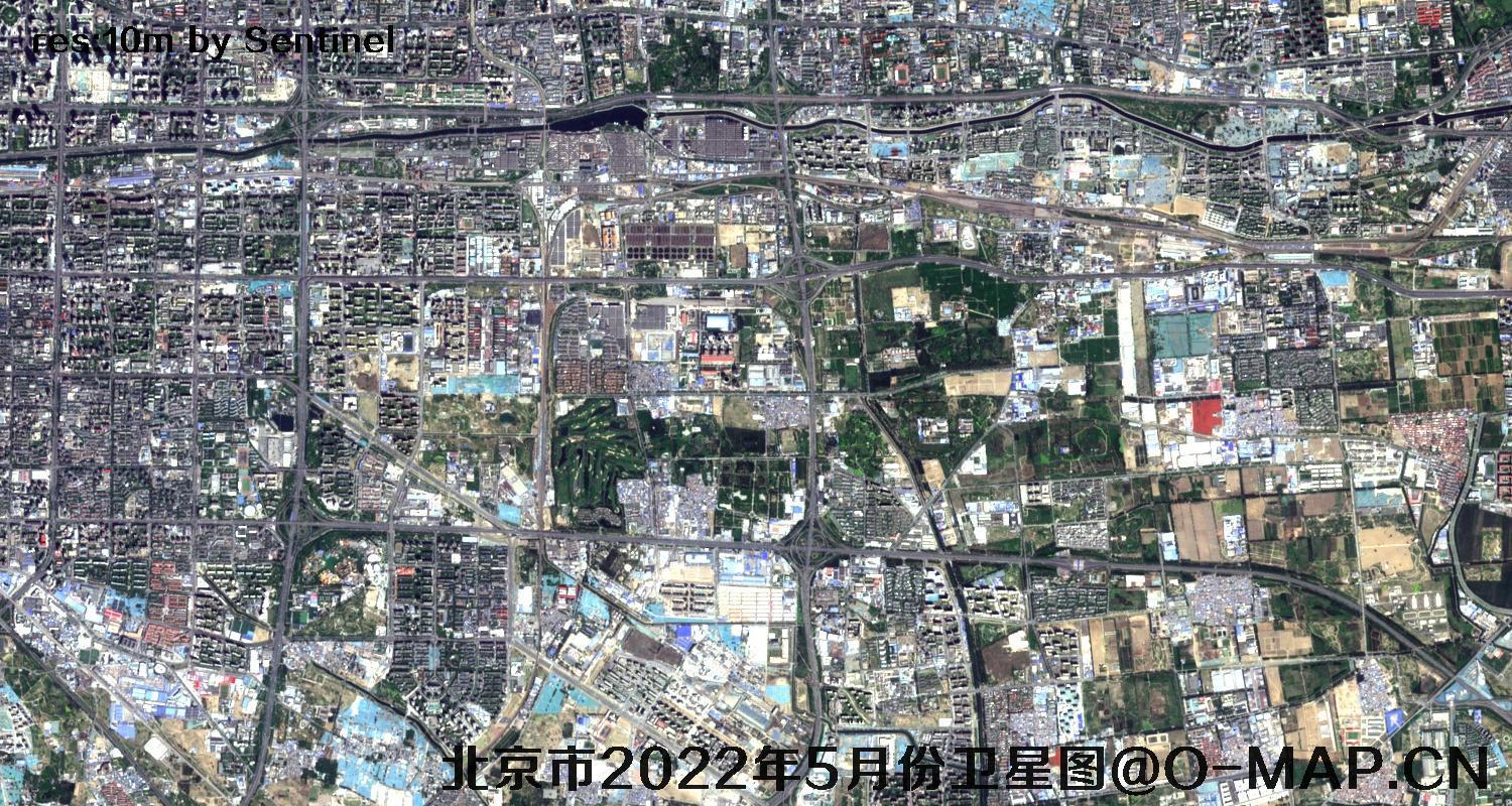 北京市2022年5月份最新卫星图