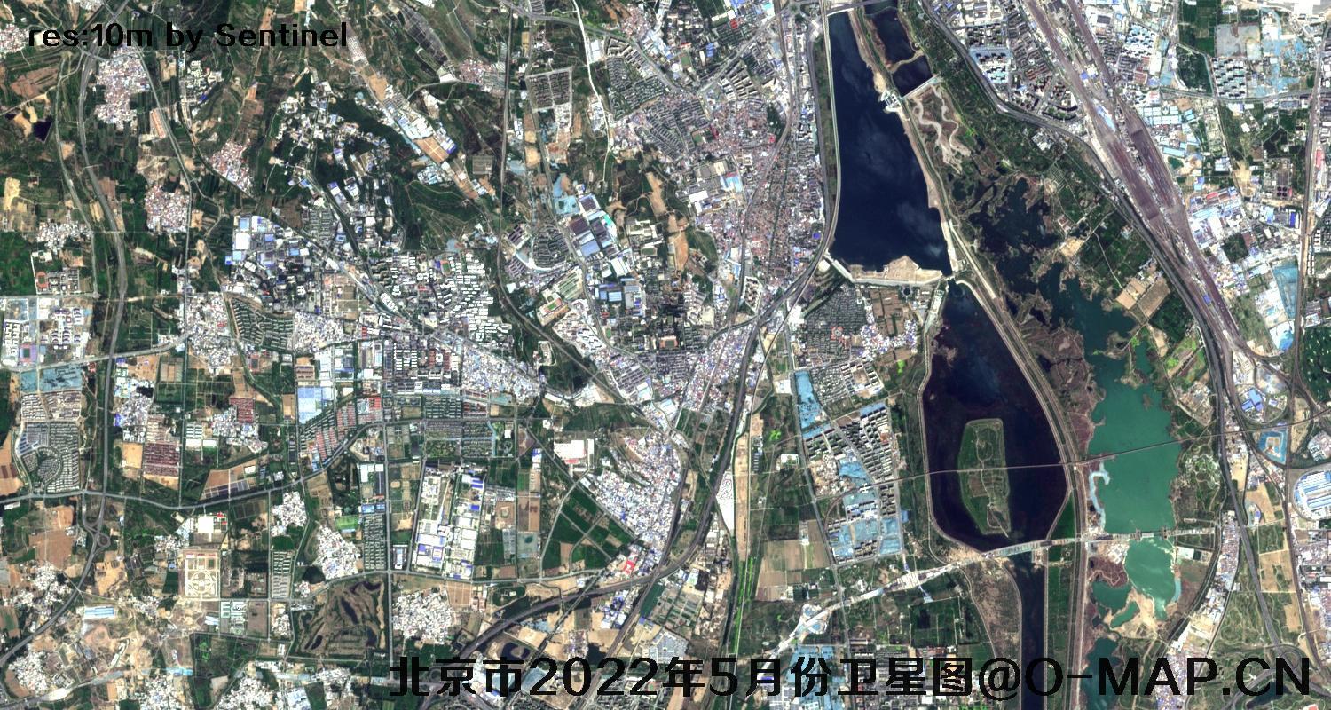 北京市2022年5月份最新卫星图