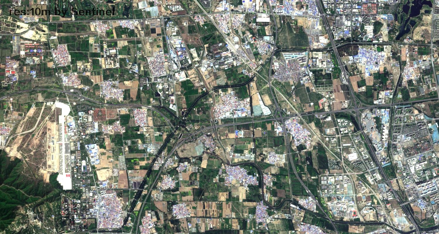 北京市2022年5月份最新卫星图