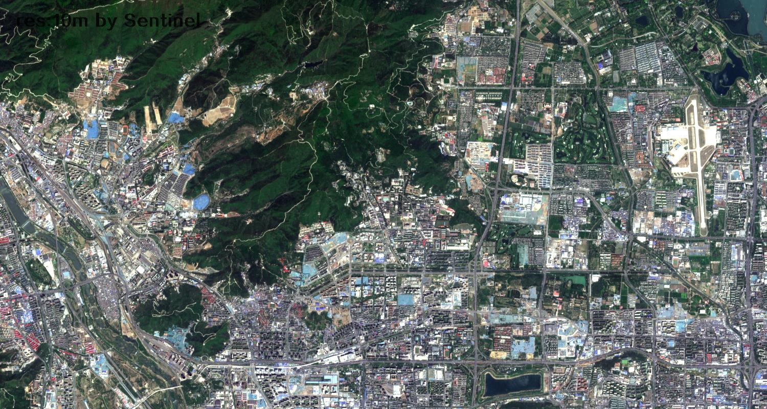 北京市2022年5月份最新卫星图