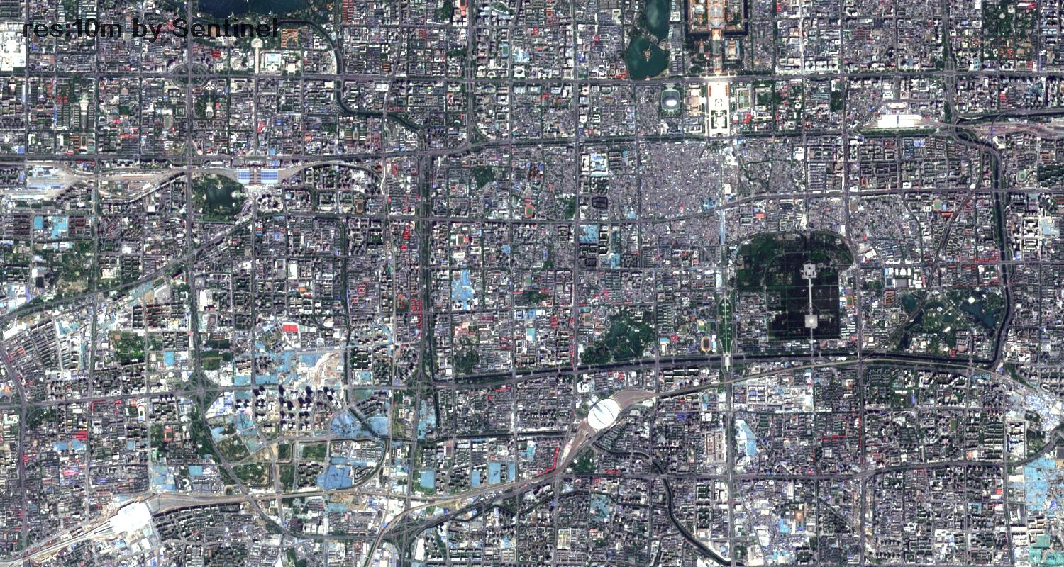 北京市2022年5月份最新卫星图