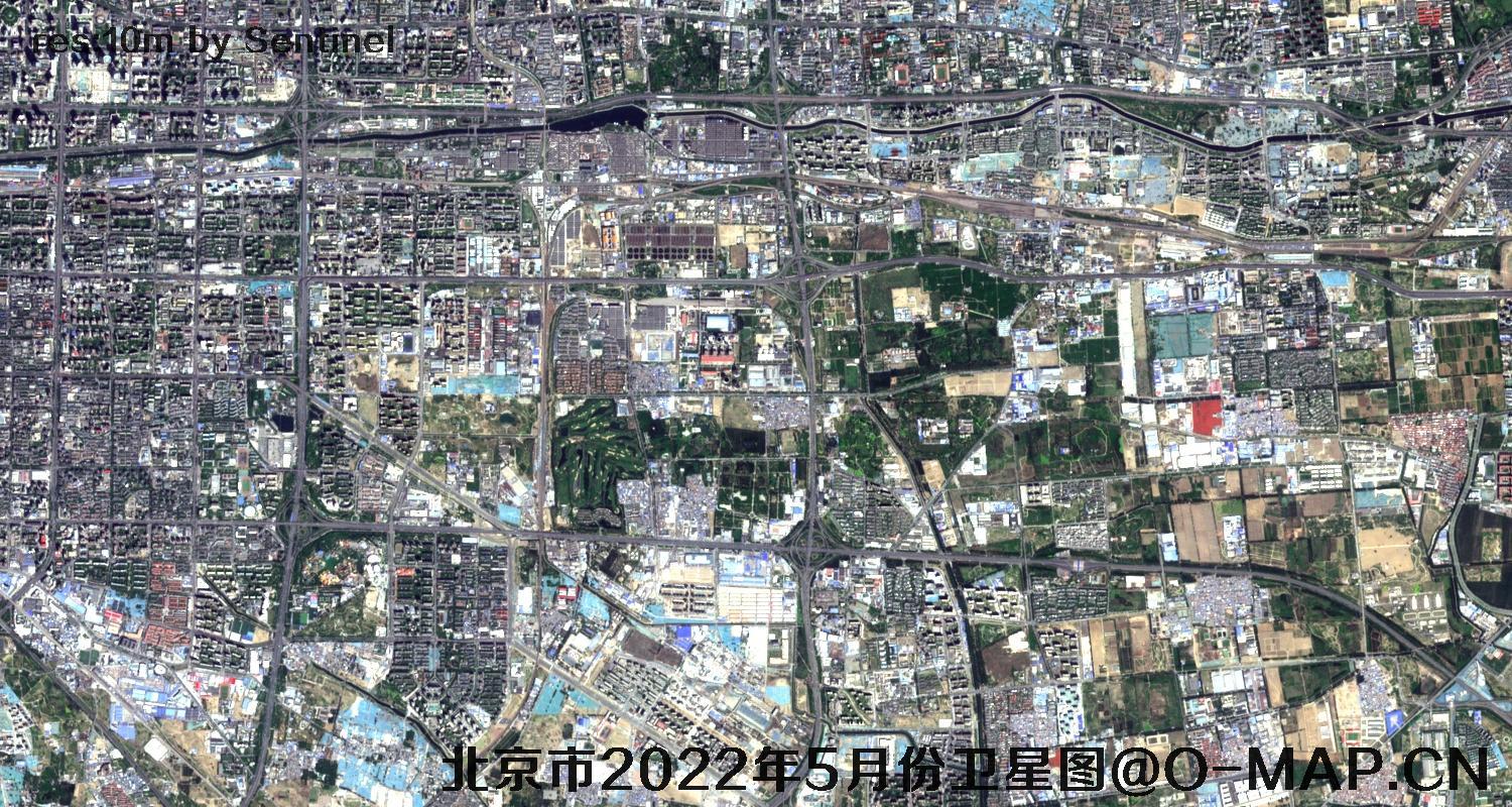 北京市2022年5月份最新卫星图