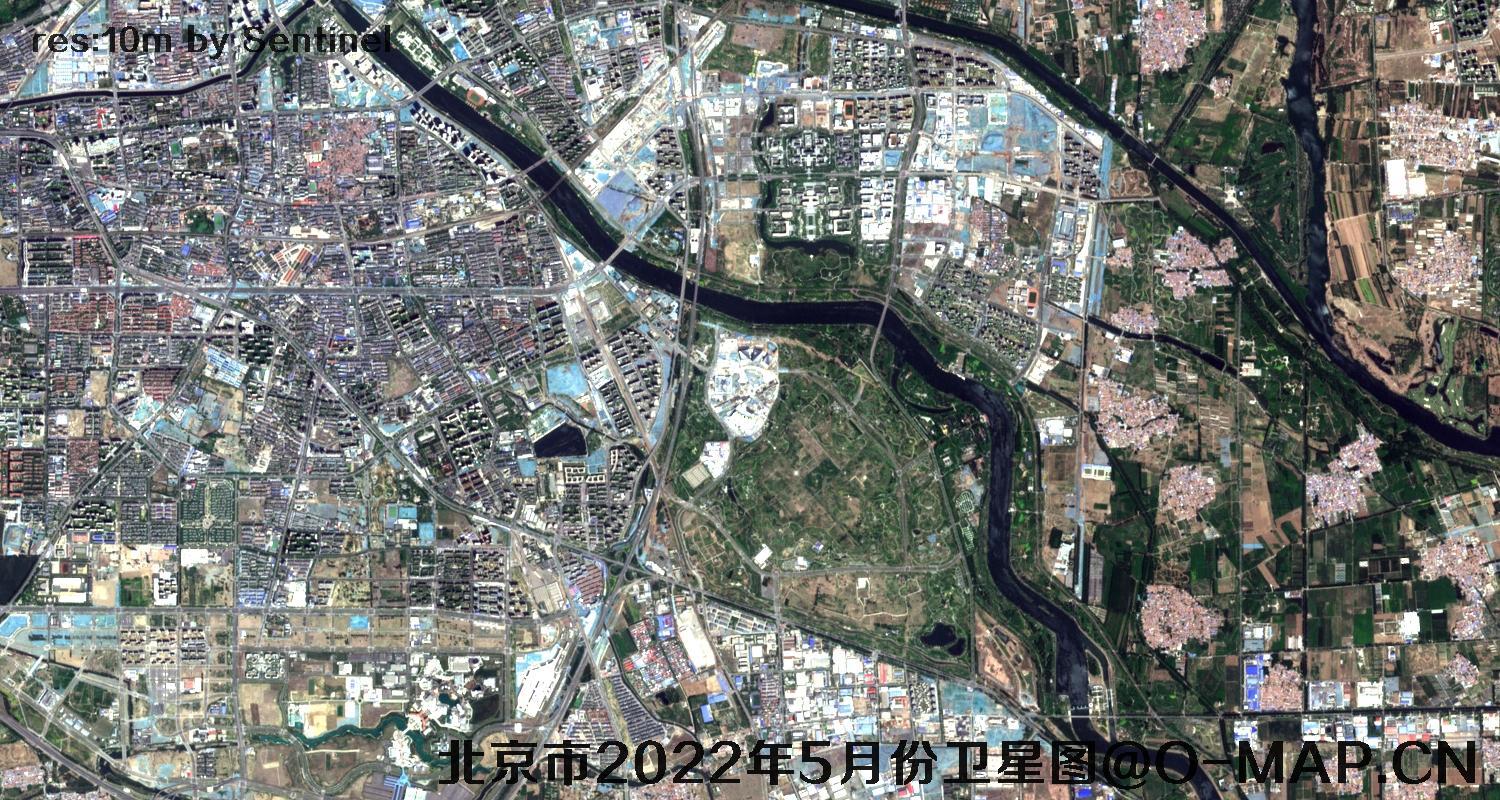 北京市2022年5月份最新卫星图