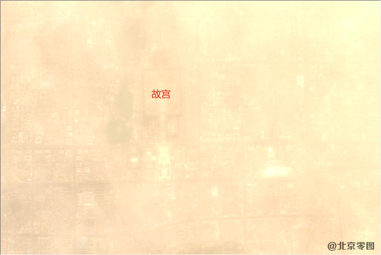 北京市3月28日特大沙尘暴卫星图