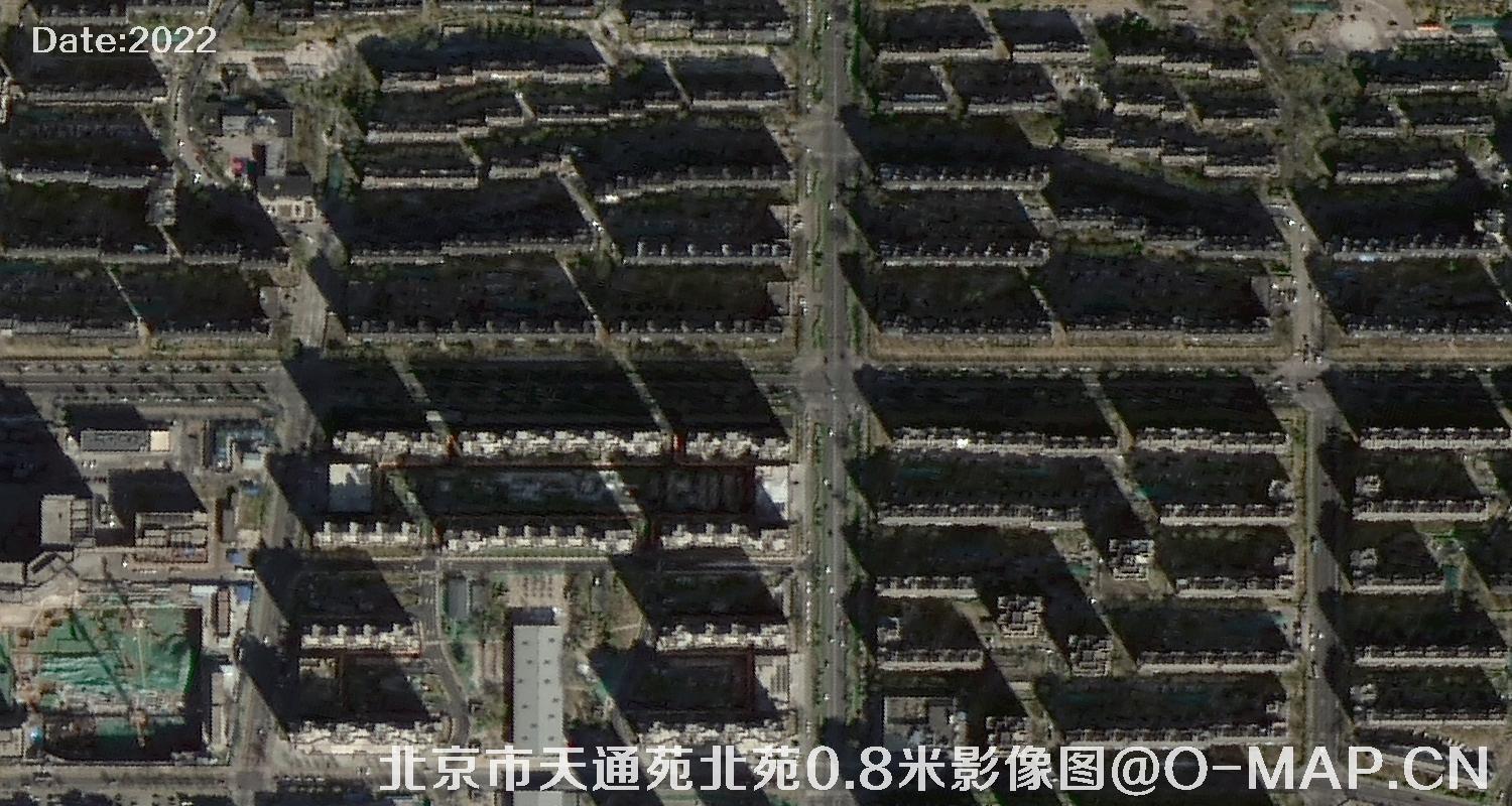 北京市天通苑北苑0.8米影像图