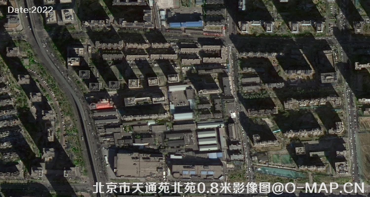 北京市天通苑北苑0.8米影像图