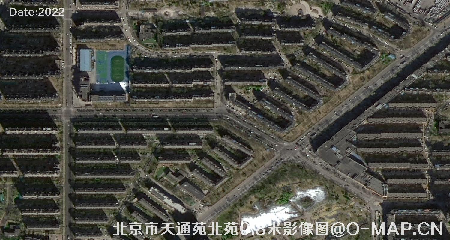 北京市天通苑北苑0.8米影像图