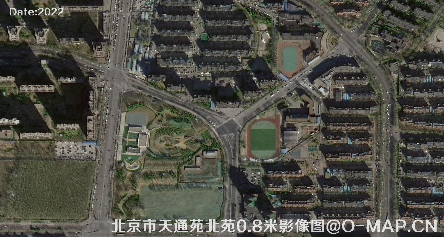 北京市天通苑北苑0.8米影像图
