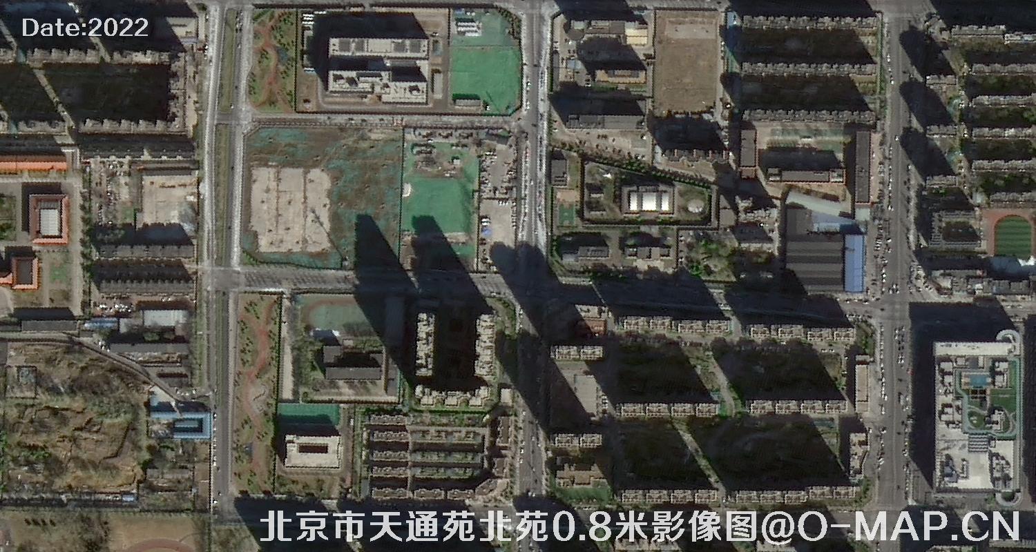 北京市天通苑北苑0.8米影像图
