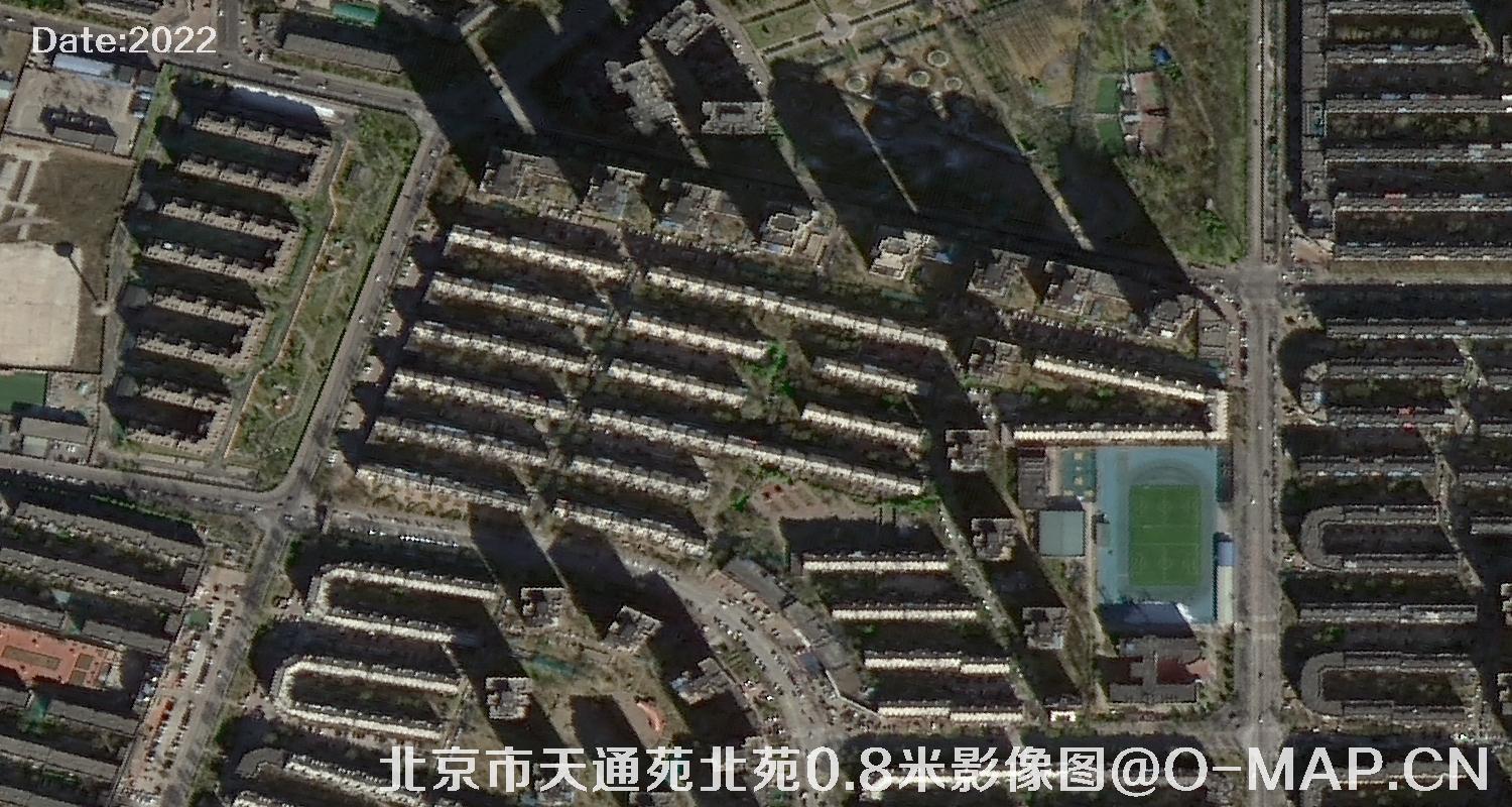 北京市天通苑北苑0.8米影像图