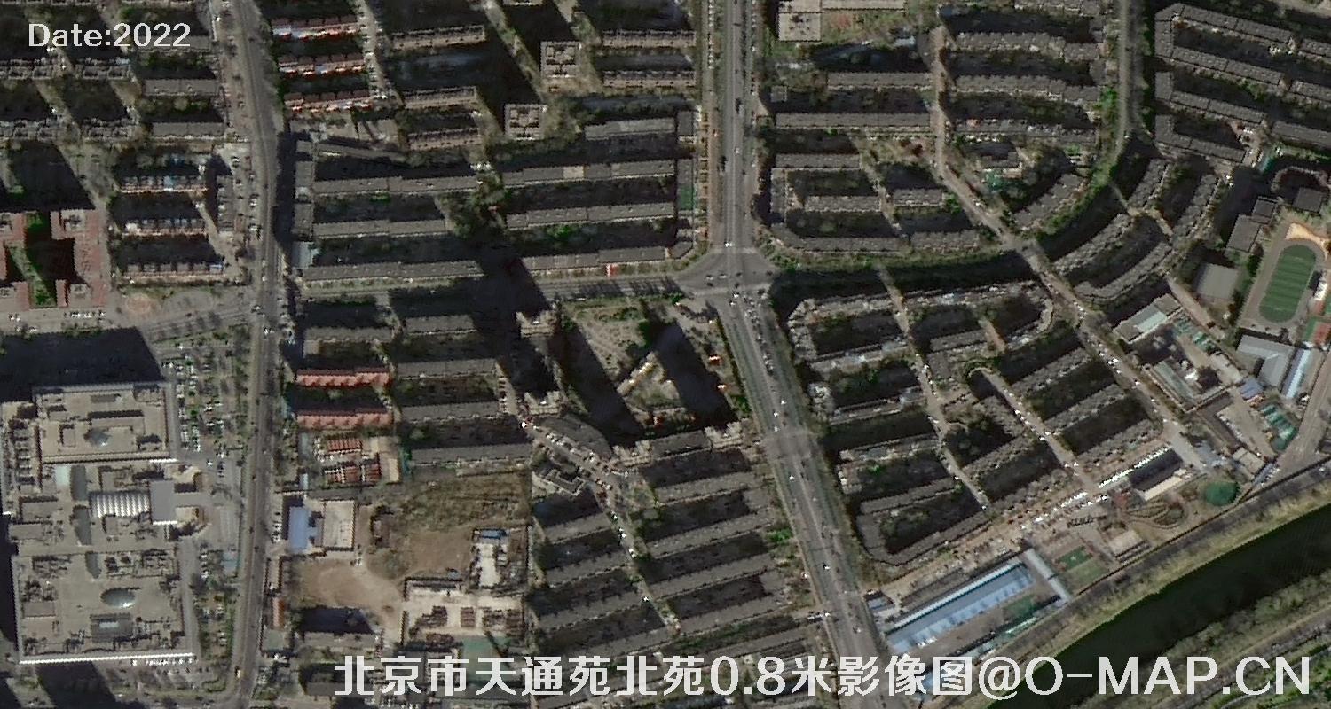 北京市天通苑北苑0.8米影像图